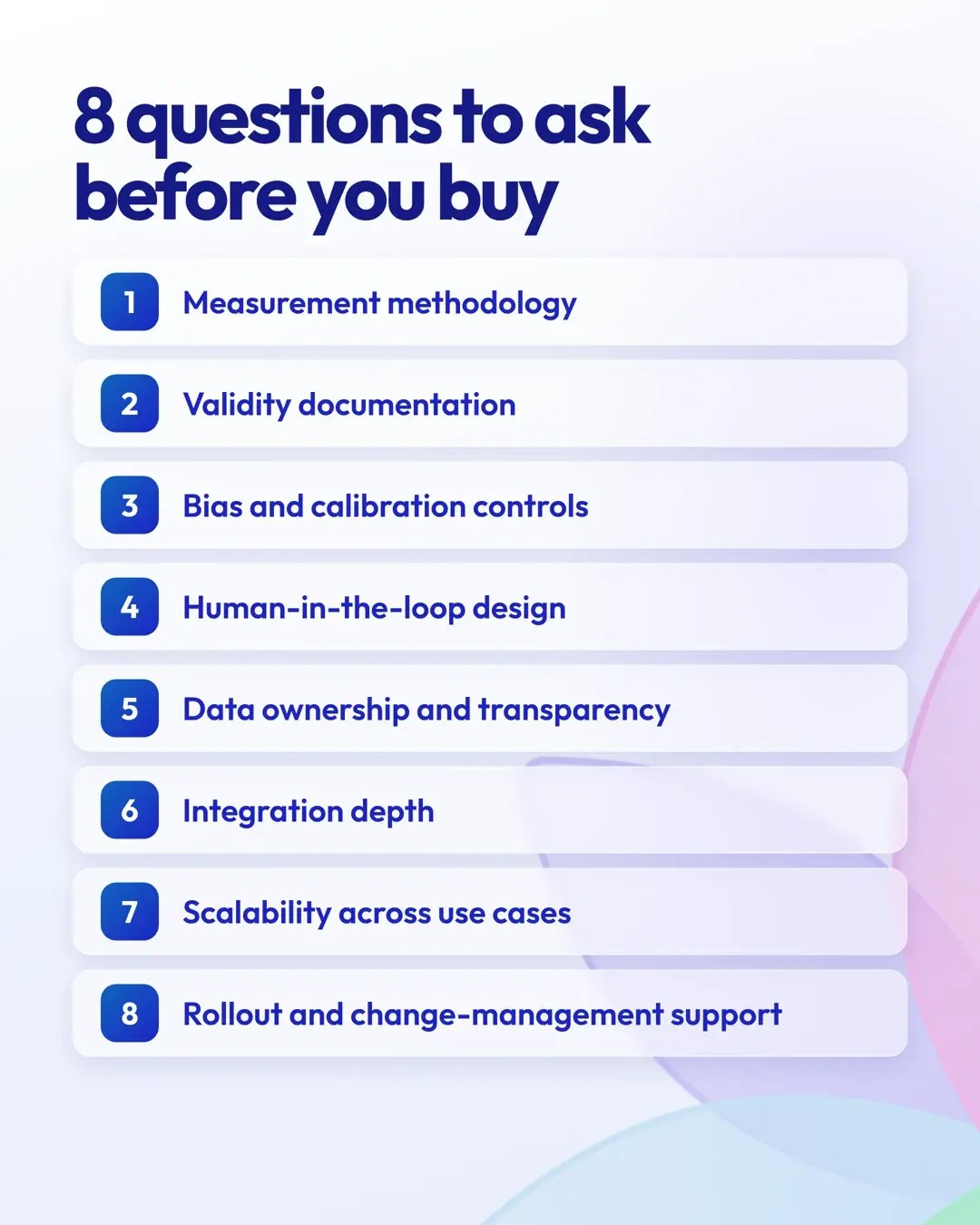 8 questions to ask before you buy an employee assessment tool