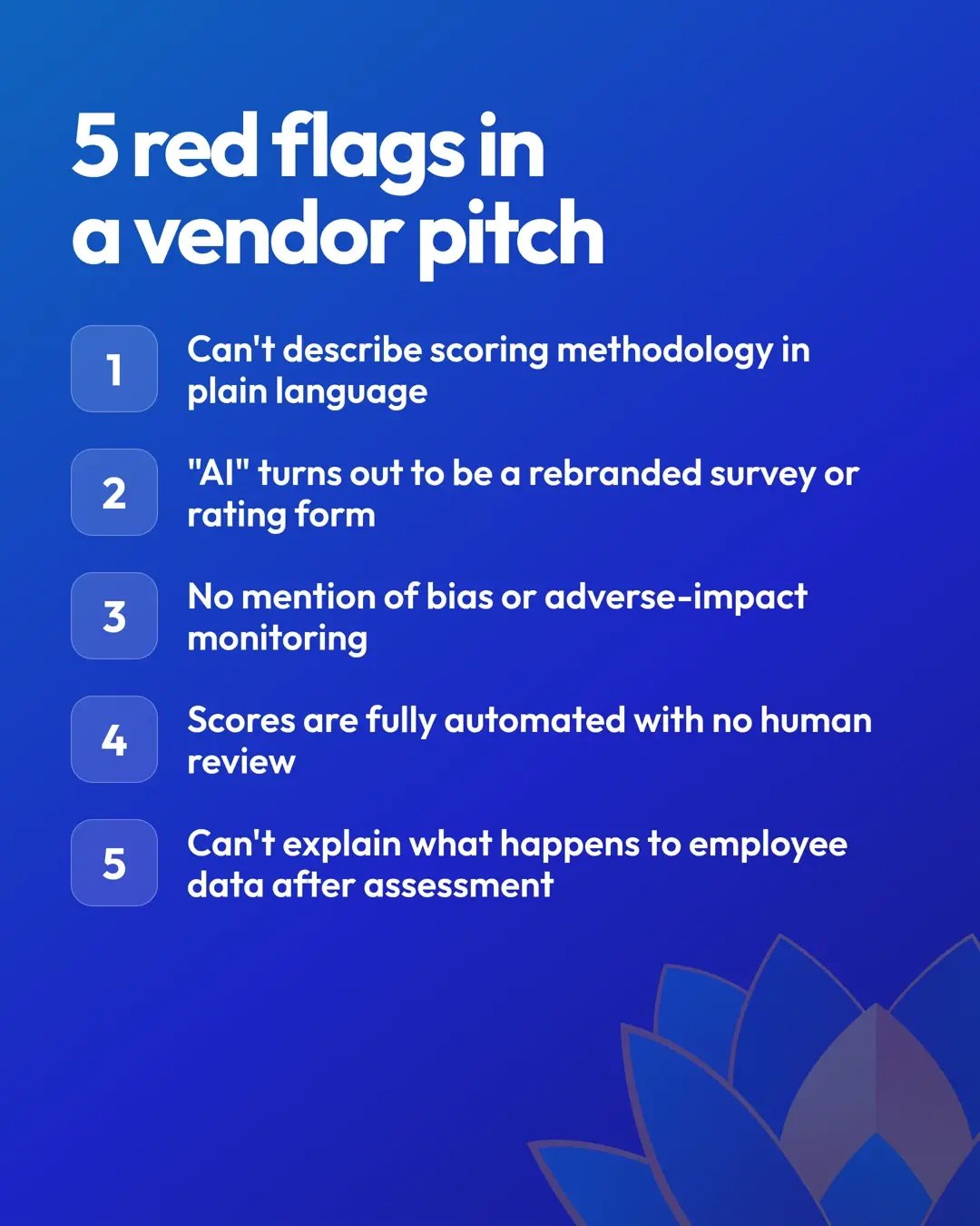 5 red flags in a vendor pitch