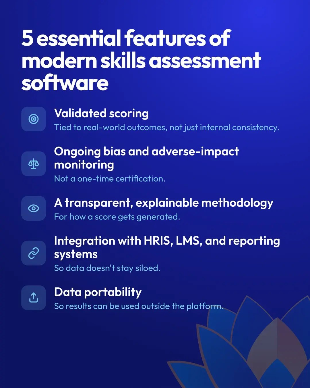 5 essential features of modern skills assessment software